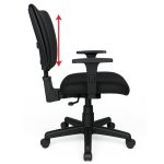 Cadeira B-ONE Back System com Braços Reguláveis – Corino Preta – 31010 GSA MÓVEIS 11