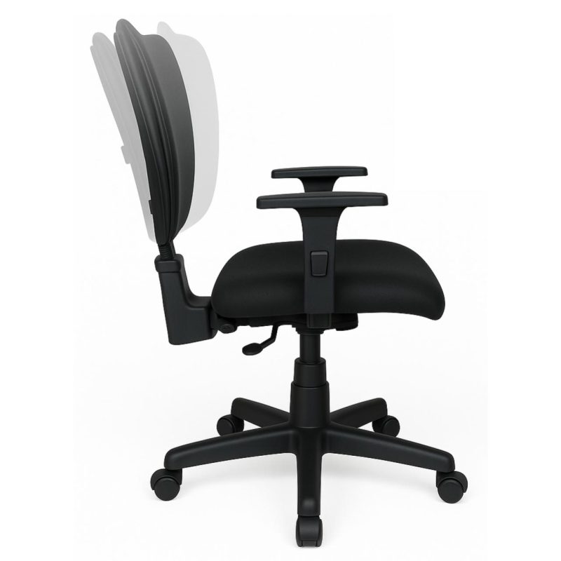 Cadeira B-ONE Back System com Braços Reguláveis – Corino Preta – 31010 GSA MÓVEIS 4