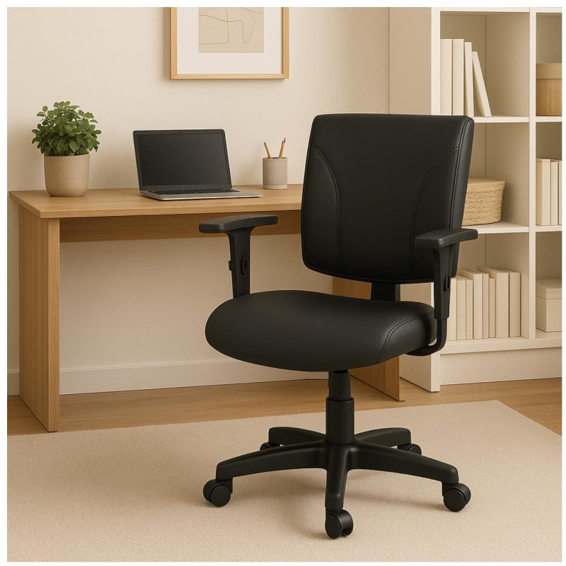 Cadeira B-ONE Back System com Braços Reguláveis – Corino Preta – 31010 GSA MÓVEIS 9