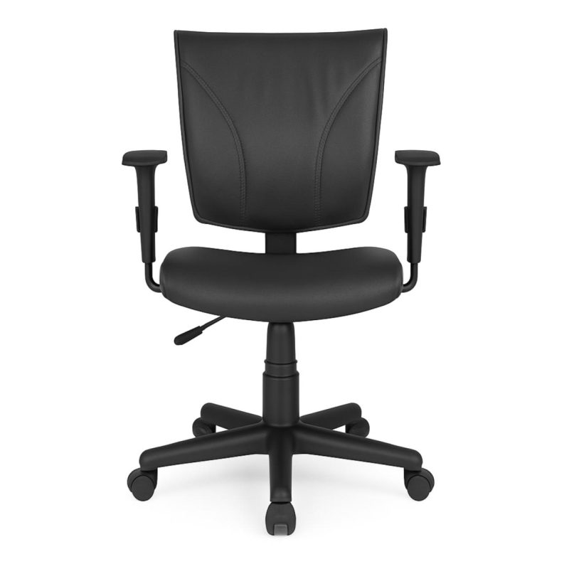 Cadeira B-ONE Giratória com Braços Reguláveis – Corino Preto – 31009 GSA MÓVEIS 3