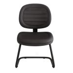 Cadeira Executiva Costurada Base em “S” PRETA – Corino Preto – 31014 GSA MÓVEIS 11