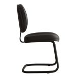 Cadeira Executiva Costurada Base em “S” PRETA – Corino Preto – 31014 GSA MÓVEIS 12