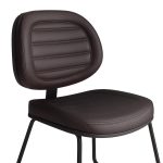 Cadeira Executiva Costurada Base Trapézio – Corino Preto – 31031 GSA MÓVEIS 12