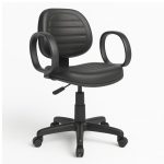 Cadeira Executiva COSTURADA Giratória com Braço Corsa – Corino Preto – 31004 GSA MÓVEIS 10