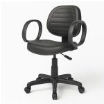 Cadeira Executiva COSTURADA Giratória com Braço Corsa – Corino Preto – 31004 GSA MÓVEIS 13