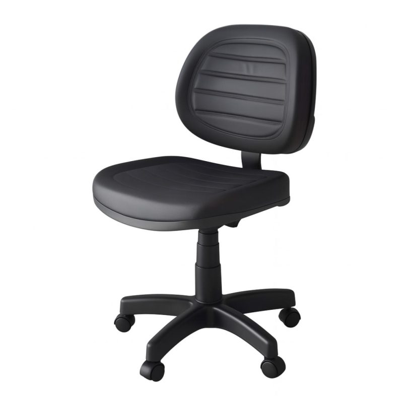 Cadeira Executiva COSTURADA Giratória sem Braços – Cor Preta – 31002 GSA MÓVEIS 3