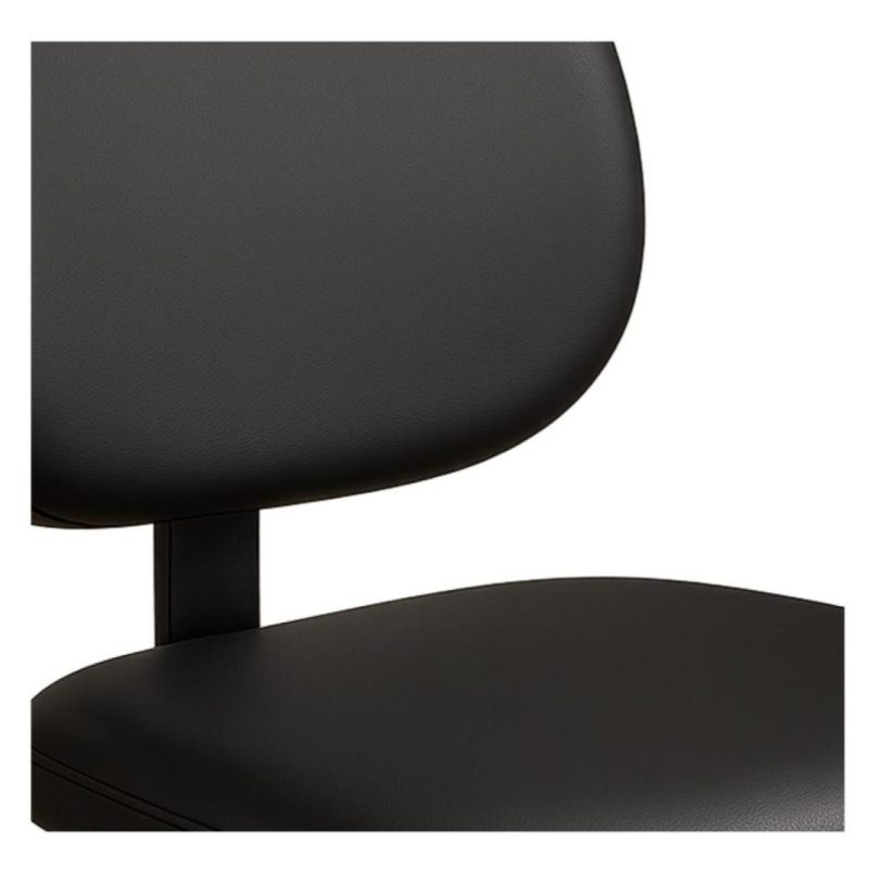 Cadeira Executiva LISA Base em “S” CROMADA – Corino Preto – 31015 GSA MÓVEIS 6