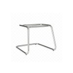 Cadeira Executiva LISA Base em “S” CROMADA – Corino Preto – 31015 GSA MÓVEIS 14
