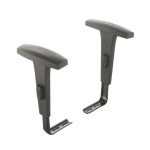 Cadeira Executiva COSTURADA Giratória com Braços Reguláveis – Corino Preto – 31005 GSA MÓVEIS 15