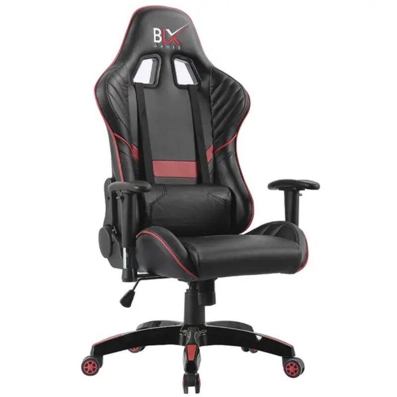 Cadeira Gamer Giratória BLX GAMER 6009G – Vermelho/Preto – 30031 GSA MÓVEIS 2