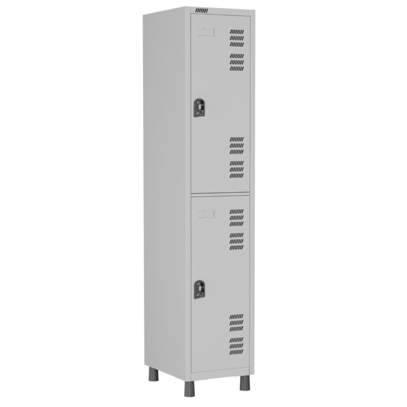 Roupeiro LOCKER de Aço com 02 PORTAS GRANDES – 1,90×0,32×0,40m – CZ/CZ – W3 – 11012 GSA MÓVEIS 2