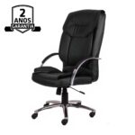 Cadeira Presidente MIDHAS Giratória – ENJOY – Cor Preto – 32963 GSA MÓVEIS 9