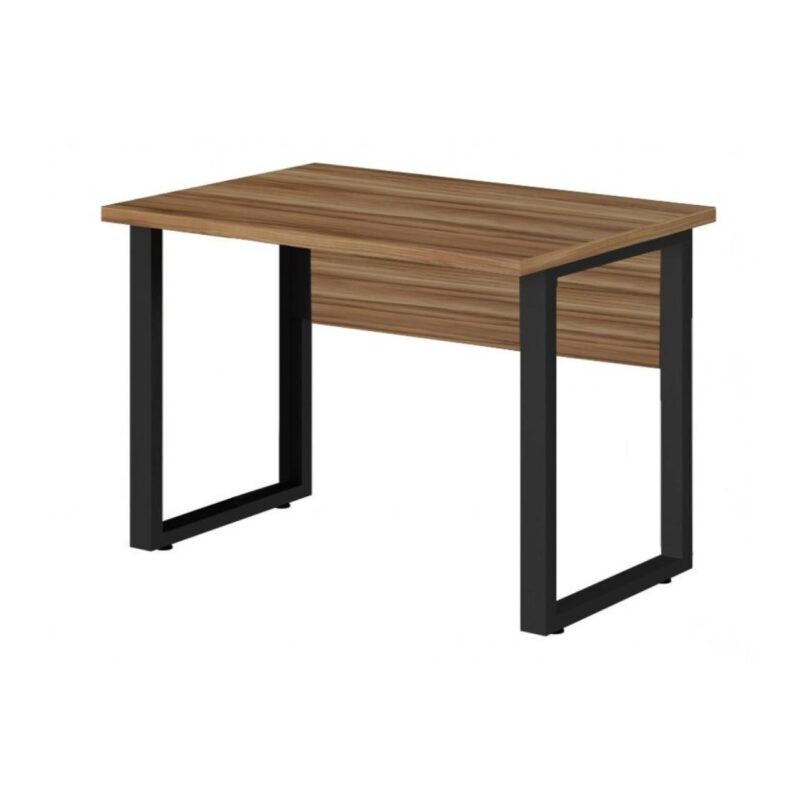 Mesa Escritório PÉ QUADRO 1,70×0,70m -S/ Gavetas – NOGAL SEVILHA/PRETO – 24474 GSA MÓVEIS 3