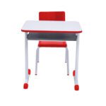 Kit Escolar Individual VERMELHO – (Mesa e Cadeira) – JUVENIL – MADEIRA – COR VERMELHO – 40092 GSA MÓVEIS 8