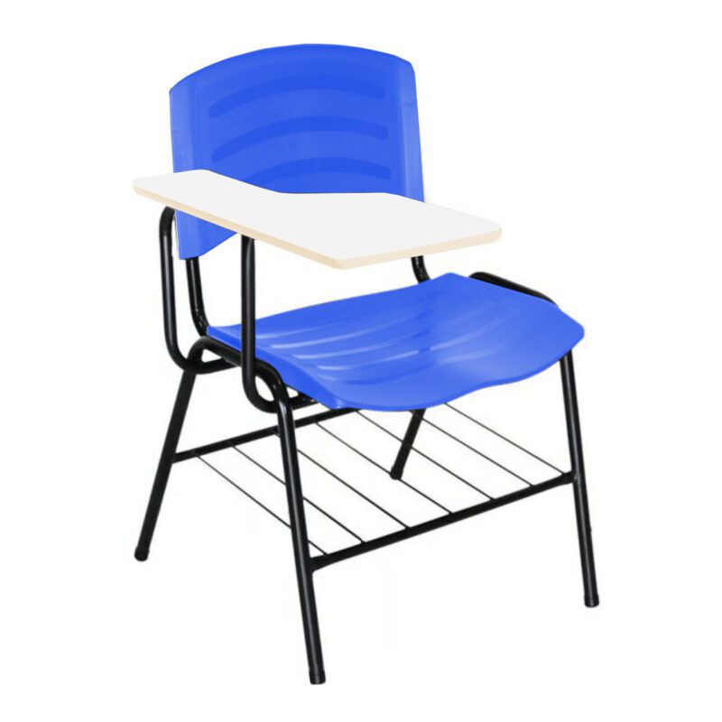 Cadeira Universitária Plástica Prancheta MDF – COR AZUL 34016 GSA MÓVEIS 2