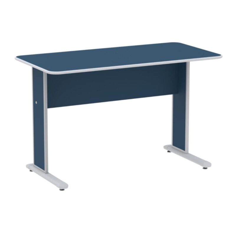 Mesa Escritório 1,50×0,60m s/ Gavetas – Cor Azul 44086 GSA MÓVEIS 2