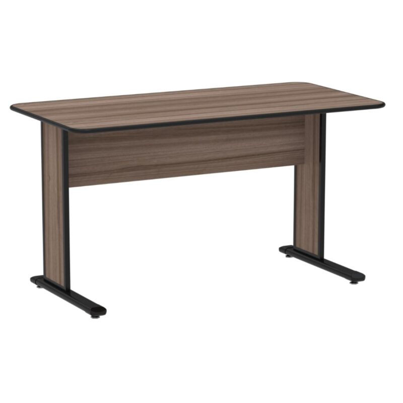 Mesa Escritório 1,50×0,60m s/ gavetas – Cor Walnut 44097 GSA MÓVEIS 2