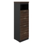 Arquivo 04 Gavetas Pasta Suspensa – 1,60×0,46×0,45m MARSALA / PRETO – 51013 GSA MÓVEIS 5