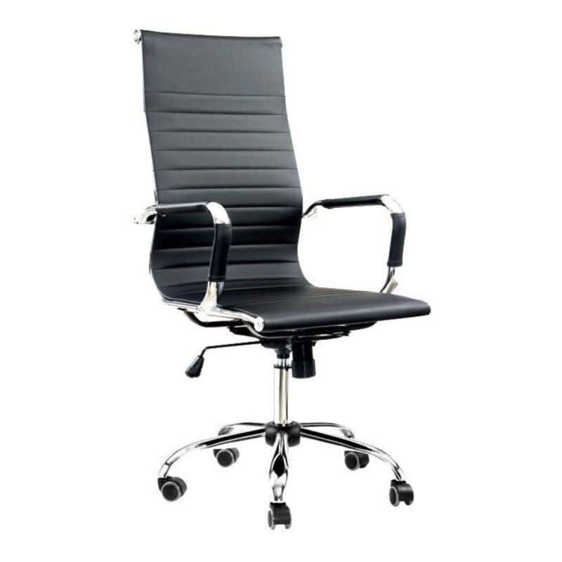 Cadeira Presidente Charles Eames Esteirinha – COR PRETA – 32997 GSA MÓVEIS 2