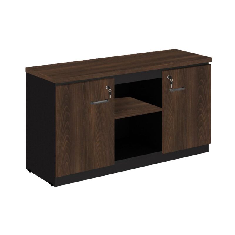 Armário Baixo Credenza – 1,35×0,72X0,45m MARSALA / PRETO – 51010 GSA MÓVEIS 2