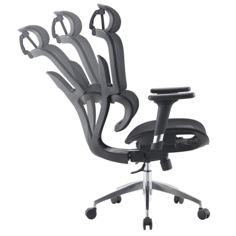 Cadeira de Escritório Presidente Tela ÉVORA – Cor Preto – 30065 GSA MÓVEIS 8