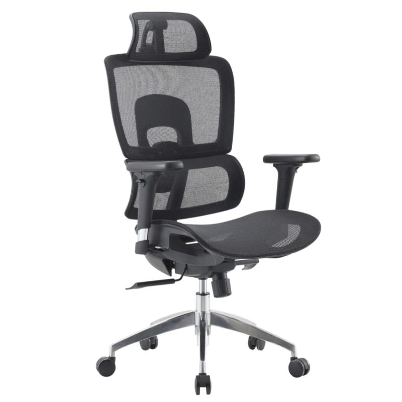 Cadeira de Escritório Presidente Tela ÉVORA – Cor Preto – 30065 GSA MÓVEIS 2