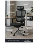 Cadeira de Escritório Presidente Tela ÉDON – Cor Preto – 30066 GSA MÓVEIS 18