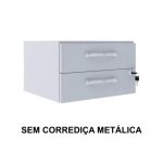 Estação de Trabalho 1,40×1,40m com 02 Gavetas – MAXXI – CINZA / CINZA – 43020 GSA MÓVEIS 11