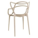 Cadeira Interlocutor ALLEGRA para Escritório ou Jantar – Polipropileno – Cor AREIA – 48009 GSA MÓVEIS 13