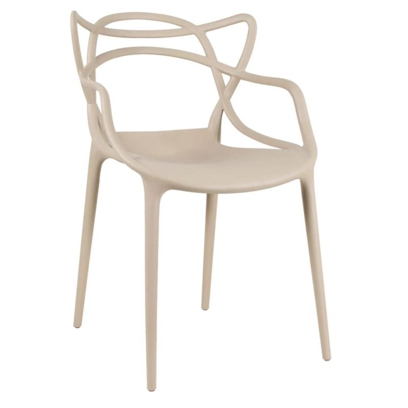 Cadeira Interlocutor ALLEGRA para Escritório ou Jantar – Polipropileno – Cor AREIA – 48009 GSA MÓVEIS 4