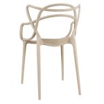 Cadeira Interlocutor ALLEGRA para Escritório ou Jantar – Polipropileno – Cor AREIA – 48009 GSA MÓVEIS 15