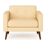 Poltrona para Escritório ROMA 01 Lugar – Corino – Cor AREIA – 60061 GSA MÓVEIS 9