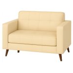 Poltrona para Escritório ROMA 02 Lugar – Corino – Cor AREIA – 60062 GSA MÓVEIS 8