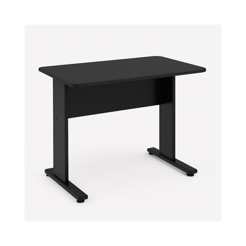Mesa Escritório 0,80×0,60m – JOB – PRETO/PRETO – 43088 GSA MÓVEIS 2