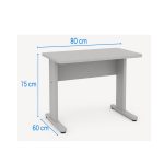 Mesa Escritório 0,80×0,60m – JOB – CINZA/CINZA – 43087 GSA MÓVEIS 10