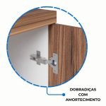 Armário Alto Credenza com Nicho – 1,61×1,20×0,45m – NOGAL SEVILHA/BRANCO- 34415 GSA MÓVEIS 19
