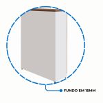 Armário Alto Credenza com Nicho – 1,61×1,20×0,45m – NOGAL SEVILHA/BRANCO- 34415 GSA MÓVEIS 18