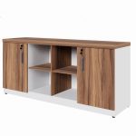 Armário Baixo GOLD Credenza ESPECIAL – 1,60×0,73×0,45m – NOGALSEVILHA / BRANCO – 34502 GSA MÓVEIS 13