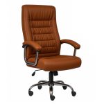 Poltrona Presidente LUXO c/ mola Ensacada – COR CARAMELO – 30059 GSA MÓVEIS 10