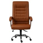 Poltrona Presidente LUXO c/ mola Ensacada – COR CARAMELO – 30059 GSA MÓVEIS 12