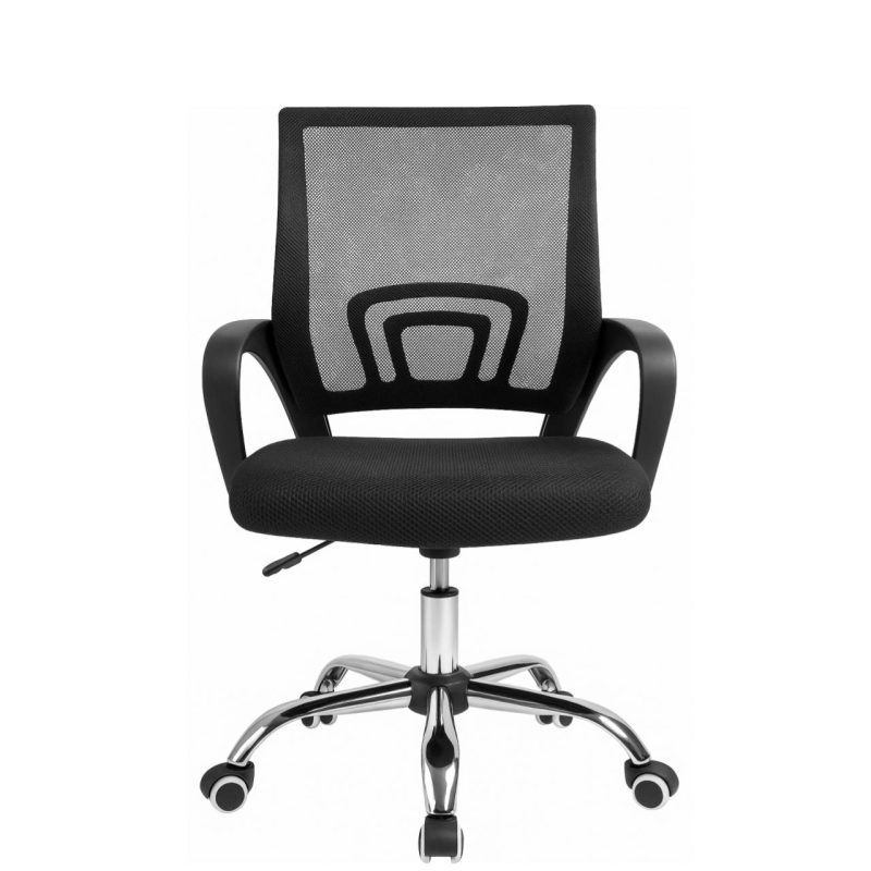 Cadeira de Escritório Tela TURYA c/ braço – Cor Preto – 34044 GSA MÓVEIS 5
