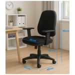 Cadeira de Escritório Ergonômica AXYS – Cor Preta – 20091 GSA MÓVEIS 17