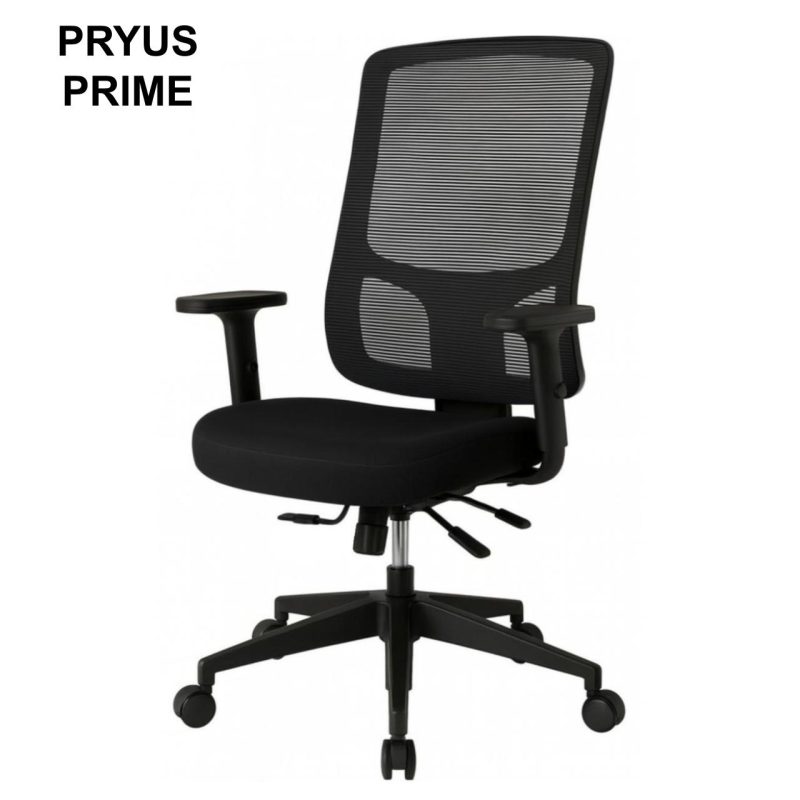 Cadeira de Escritório Tela Pryus PRIME com Regulagem Assento – Cor Preto – 20092 GSA MÓVEIS 2