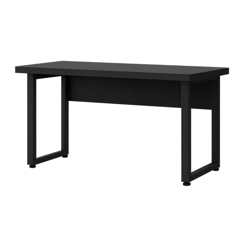 Mesa Escritório PÉ QUADRO – 1,20×0,60m – S/ Gavetas – PRETO / PRETO – 26001 GSA MÓVEIS 4