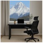 Mesa Escritório PÉ QUADRO – 1,20×0,60m – S/ Gavetas – PRETO / PRETO – 26001 GSA MÓVEIS 17