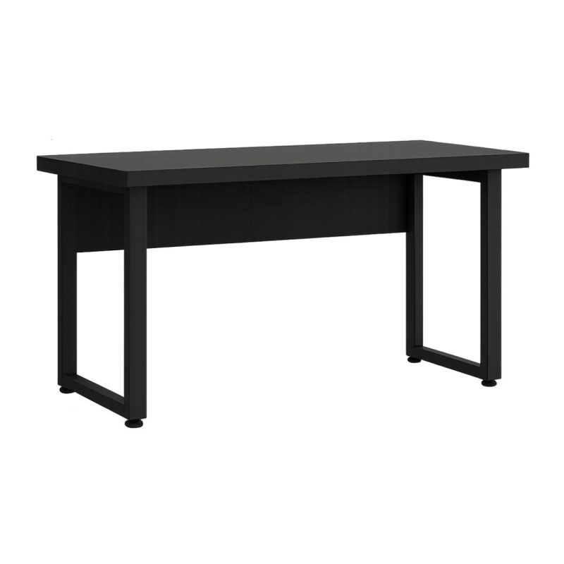 Mesa Escritório PÉ QUADRO – 1,20×0,60m – S/ Gavetas – PRETO / PRETO – 26001 GSA MÓVEIS 2