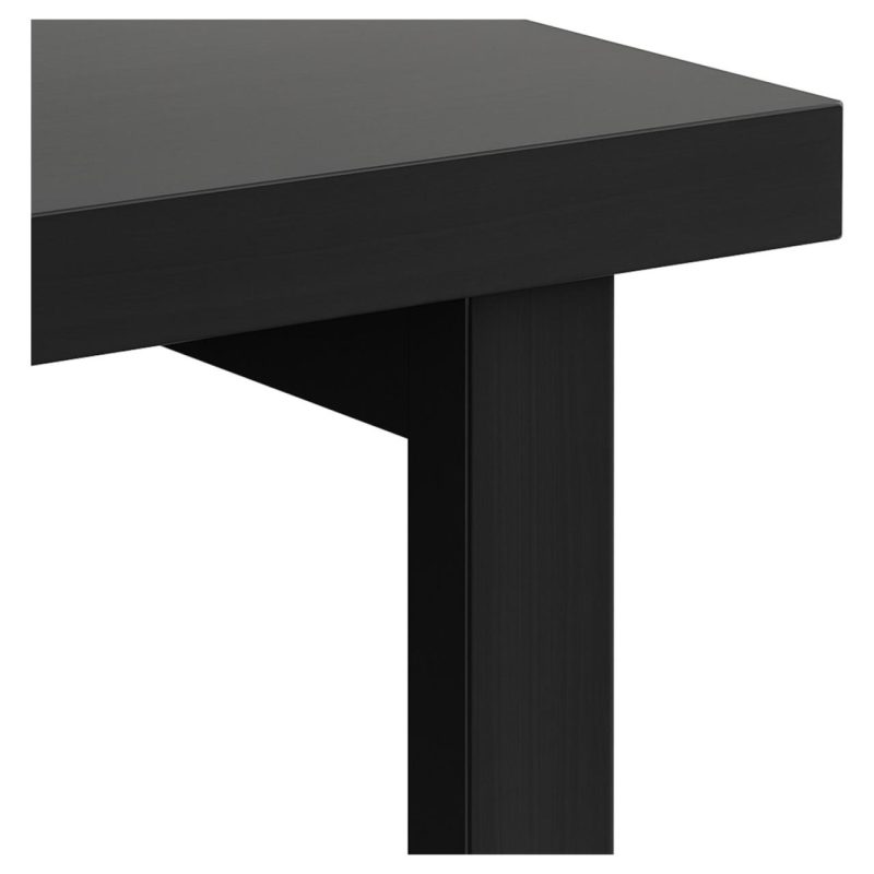 Mesa Escritório PÉ QUADRO – 1,50×0,60m – S/ Gavetas – PRETO / PRETO – 26002 GSA MÓVEIS 7