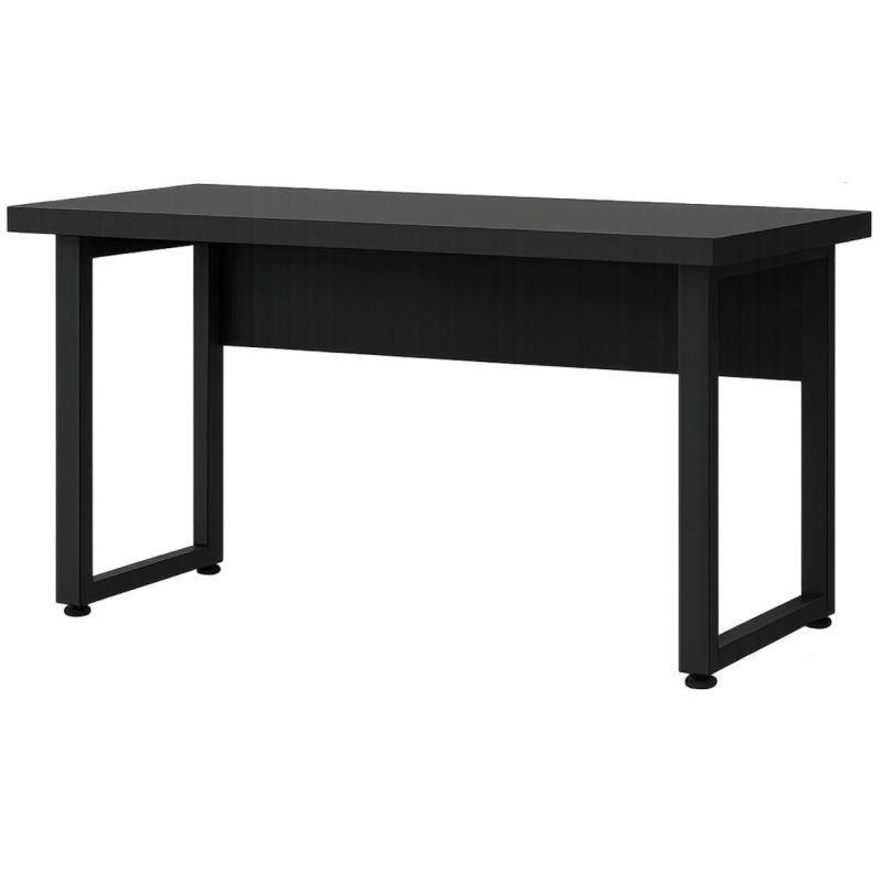 Mesa Escritório PÉ QUADRO – 1,70×0,70m – S/ Gavetas – PRETO / PRETO – 26003 GSA MÓVEIS 4