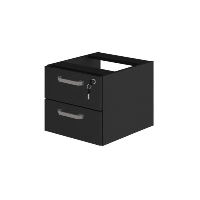 Gaveteiro suspenso – PRETO/PRETO – 26008 GSA MÓVEIS 3