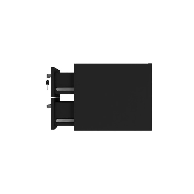 Gaveteiro suspenso – PRETO/PRETO – 26008 GSA MÓVEIS 4